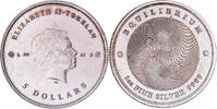 Tokelau 5 dollars, 1 oz Silver -