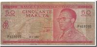 Congo Democratic Republic 50 Makuta Banknote, 1967-01-02, KM:11a -