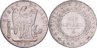 France 6 Livres 1793 / AN II A &Eacute;cu de 6 livres fran&ccedil;oise, Paris, Silver ... 750,00 EUR  Excl. 4,95 EUR Verzending