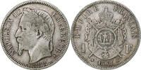 France Franc Napoleon III, Paris, Silver, Gadoury:463 -