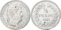 France 1/2 Franc Louis-Philippe, Lille, Silver, Gadoury:408 -