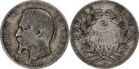 France 2 Francs Napoleon III, Lyon, Silver, Gadoury:523 -