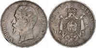 France 5 Francs Napoleon III, Lyon, Silver, Gadoury:734 -