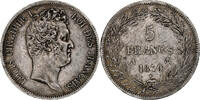 France 5 Francs Louis-Philippe, Paris, Silver, Gadoury:676a -