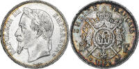 France 5 Francs Napoleon III, Strasbourg, Silver -