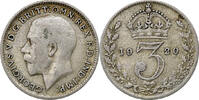 Great Britain 3 Pence George V, Silver, KM:813 -