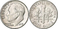 United States Dime Roosevelt Dime, Denver, Silver, KM:195 -