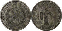 Guatemala 10 Centavos Silver, KM:239.1 -