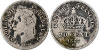 France 20 Centimes Napoleon III, Strasbourg, Silver -