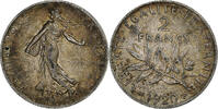 France 2 Francs Semeuse, Paris, Silver, Gadoury:532, KM:845.1 -