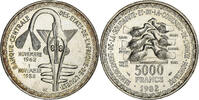 West African States 5000 Francs Silver, KM:11 -
