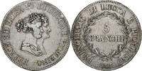 ITALIAN STATES 5 Franchi LUCCA, Felix and Elisa, Firenze, Silver -