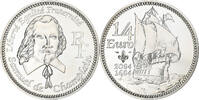 France 1/4 Euro Samuel De Champlain, Proof, Monnaie de Paris, Silver -