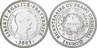 France 1 1/2 Euro Bicentenaire du franc germinal, BE, Monnaie de Paris -