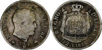 ITALIAN STATES 2 Lire KINGDOM OF NAPOLEON, Napoleon I, Milan, Silver -