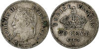 France 20 Centimes Napoléon III, Paris, Silver, Gadoury:309 -