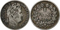 France Franc Louis-Philippe, Paris, Silver, KM:748.1 -