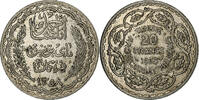 Tunisia 20 Francs Ahmad Pasha Bey, Paris, Silver -