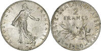 France 2 Francs Semeuse, Paris, Silver, Gadoury:532, KM:845.1 -