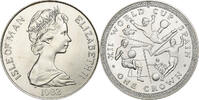Isle of Man Crown Elizabeth II, Pobjoy Mint, Silver, KM:93a -