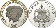 Samoa 10 Tala Proof, Silver -