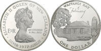 New Zealand Dollar Elizabeth II, Proof, Silver, KM:46a -