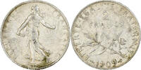 France 2 Francs Semeuse, Paris, Silver, Gadoury:532, KM:845.1 -