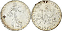 France 2 Francs Semeuse, Paris, Silver, Gadoury:532, KM:845.1 -