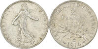 France 2 Francs Semeuse, Castelsarrasin, Silver, Gadoury:532 -