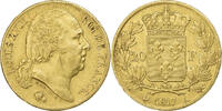 France 20 Francs Louis XVIII, Paris, Gold, Gadoury:1028 -