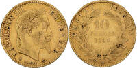 France 10 Francs Napoléon III, Strasbourg, Gold -
