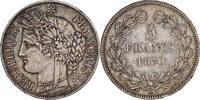 France 5 Francs Cérès, Paris, Silver, Gadoury:742, KM:818.1 -