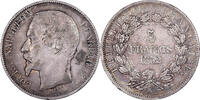 France 5 Francs Louis Napoléon Bonaparte, Paris, Silver -