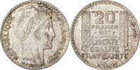France 20 Francs Turin, Paris, Silver, Gadoury:852, KM:879 -