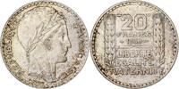 France 20 Francs Turin, Paris, Silver, Gadoury:852, KM:879 -