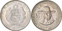 Peru 50 Soles Lima, Silver, KM:256 -