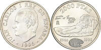 Spain 2000 Pesetas Juan Carlos I, Goya, Madrid, Silver -