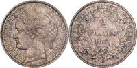 France 2 Francs Cérès, Paris, Silver, Gadoury:530, KM:817.1 -