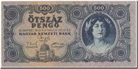 Hungary 500 Pengö Banknote, 1945-05-15, KM:117a -