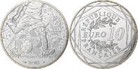 France 10 Euro UEFA Euro 2016, Monnaie de Paris, Silver -