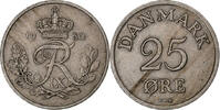 Denmark 25 Öre Frederik IX, Copenhagen, Copper-nickel -
