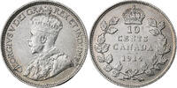 Canada 10 Cents George V, Royal Canadian Mint, Silver, KM:23 -