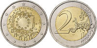 Netherlands 2 Euro 30 Years of European Union Flag, Utrecht -