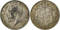 Great Britain 1/2 Crown George V, British Royal Mint, Silver -