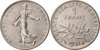 France Franc Semeuse, Paris, Nickel, KM:925.1 -