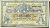 Scotland 1 Pound Banknote, 1944-01-06, KM:322b -
