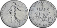 France Franc Coin, Semeuse, Paris, Nickel, KM:925.1 -