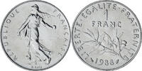 France Franc Coin, Semeuse, Paris, Nickel, KM:925.1, Gadoury:474 -