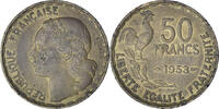 France 50 Francs Guiraud, Paris, Aluminum-Bronze, KM:918.1 -