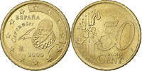 Spain 50 Euro Cent Juan Carlos I, Madrid, Brass, KM:1045 -
